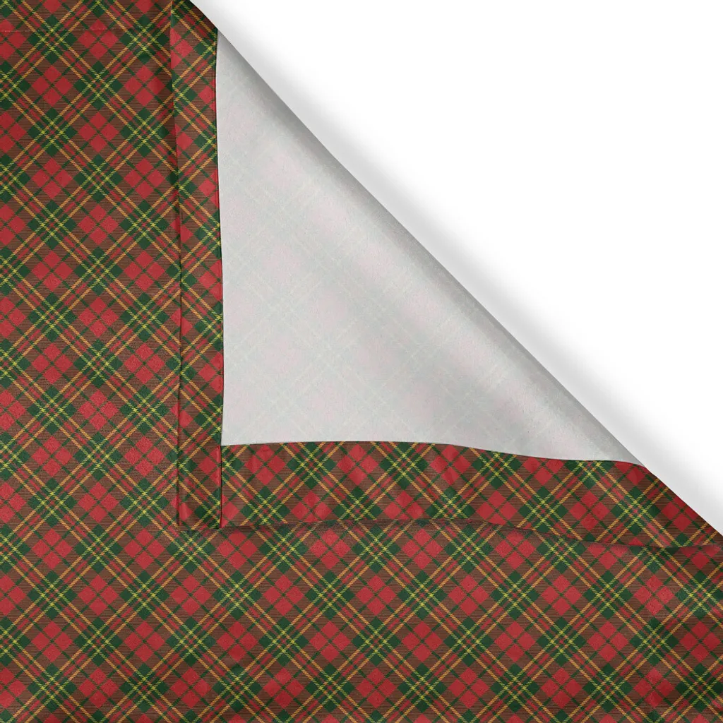 Rideau à œillets rayures géométriques 280x175 cm couleurs de Noël - 3