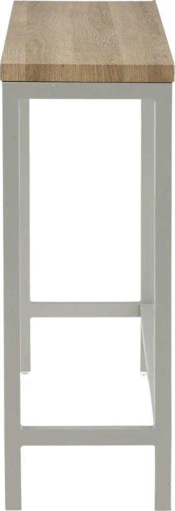 Table console Rise 30x110 cm finition frêne gris avec structure robuste - 15