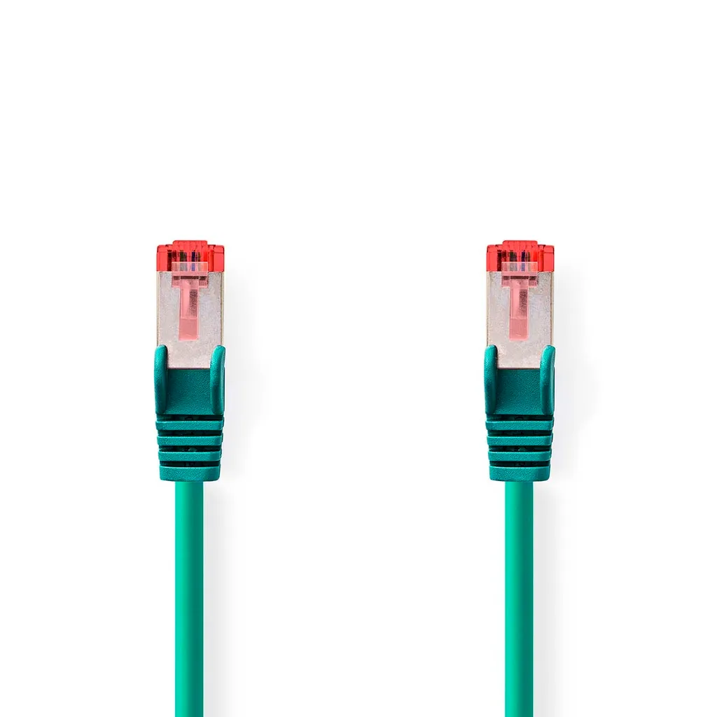 Cavo di Rete CAT6 S/FTP 15m Verde LSZH - Ethernet Professionale RJ45