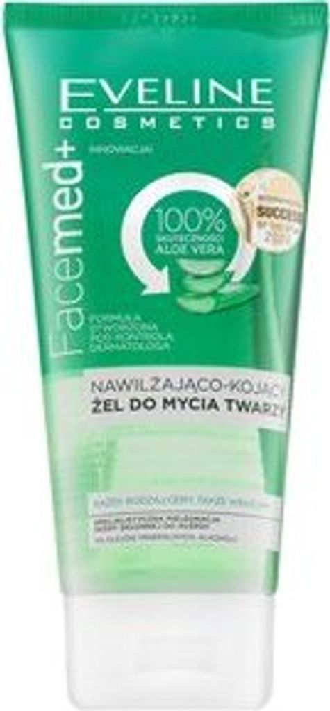 Eveline FaceMed+ 100% Aloe Vera Moisturising And Soothing Facial Wash Gel Reinigungsgel mit Hydratationswirkung 150 ml