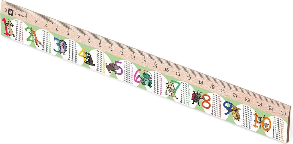 Metrie, Didakt-M07 Holzlineal, bedrucktes Kleine Produktbild 