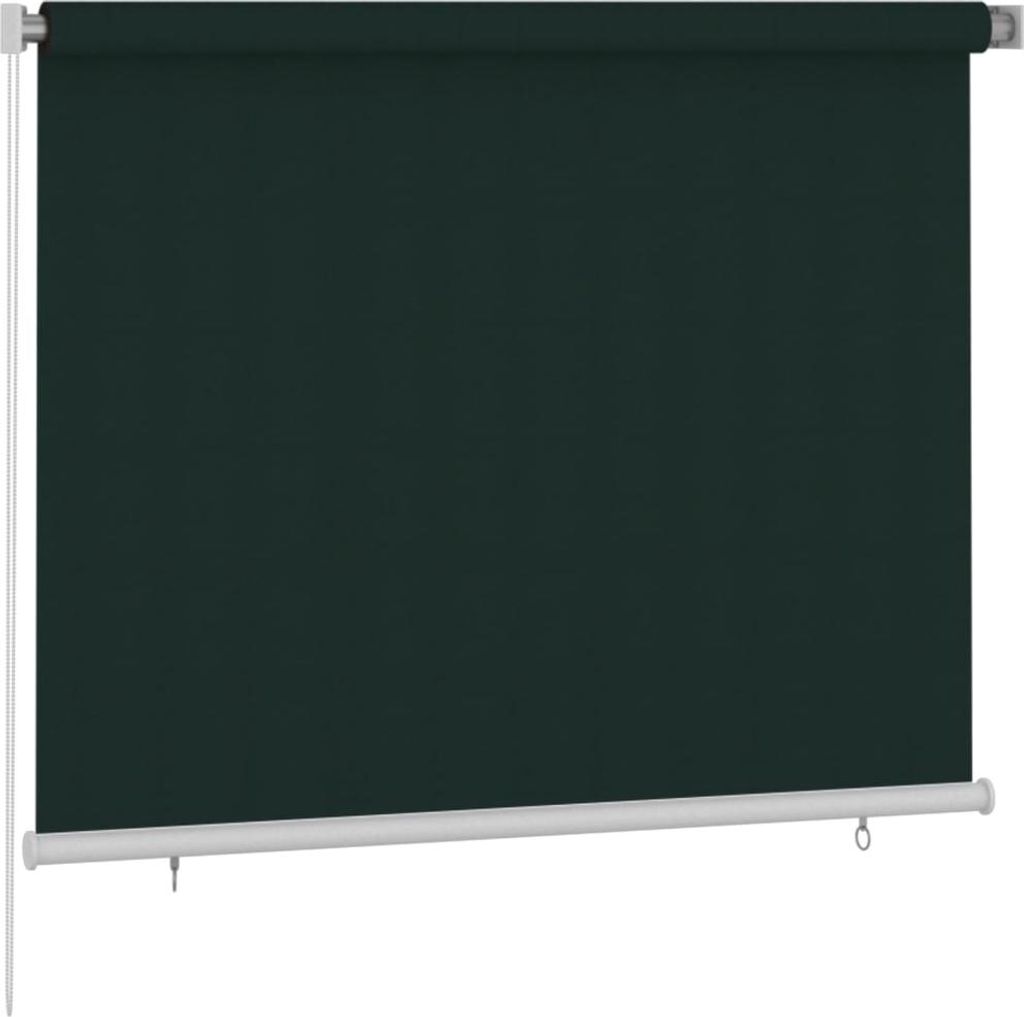 vidaXL Außenrollo 185 (B) x 140 (H) cm Dunkelgrün HDPE Produktbild 