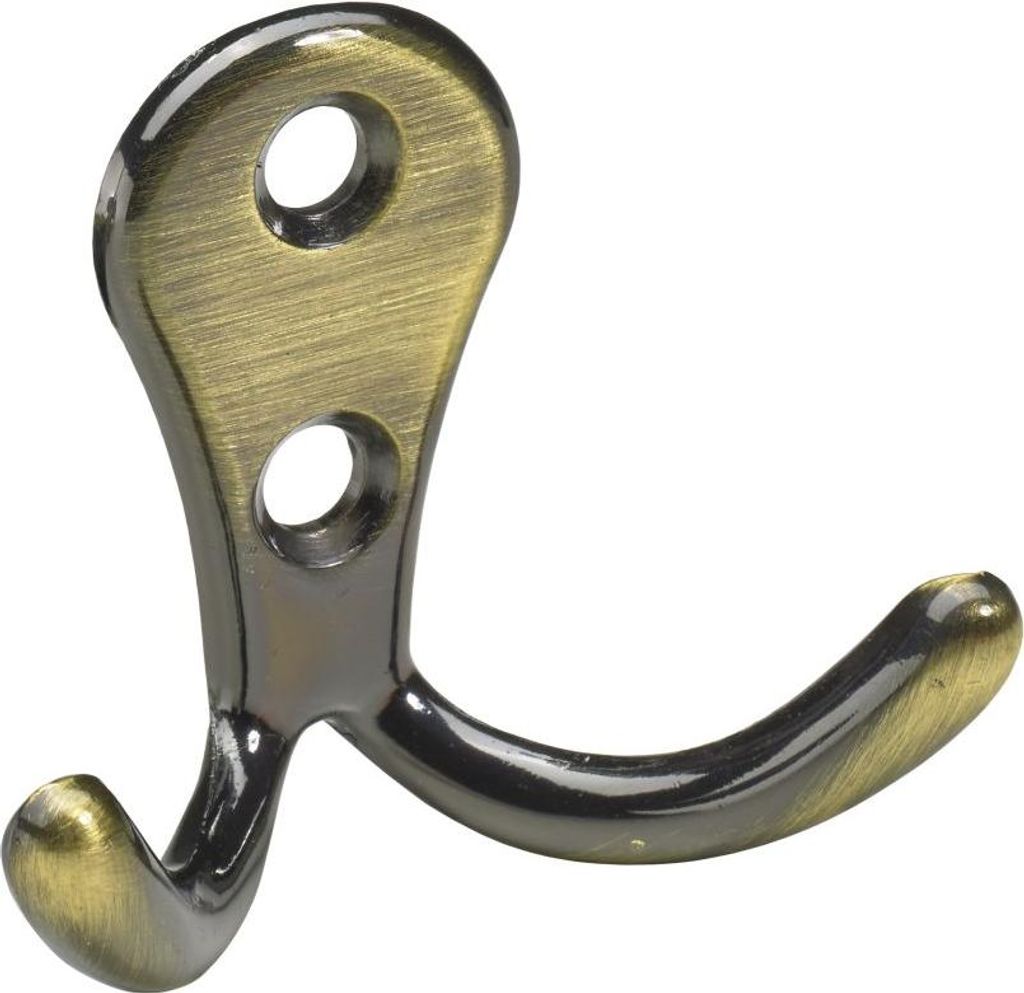 Hettich Mantelhaken 4,4 x 5,4 x 2,4 cm vermessingt gold - 1 Stück