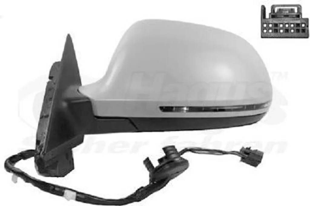 Rétroviseur gauche anti-angle mort chauffant pour AUDI A4 Avant B8 8K5