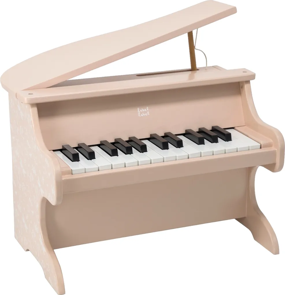 Jouet d'éveil musical enfant 18 mois - Clavier bois rose Label Label
