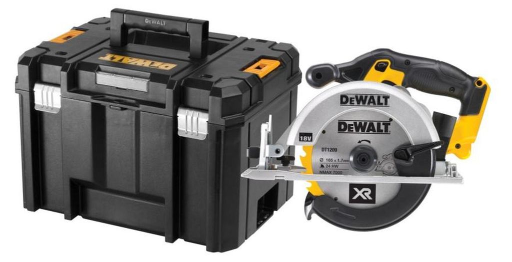 DEWALT Akku-Kreissäge 18V DCS391NT 165mm TSTAK mit Magnesiumsohle