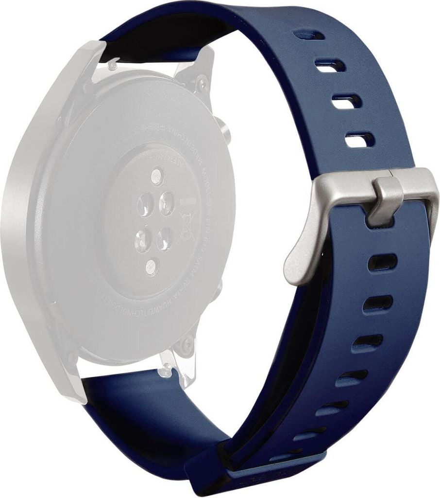 PURO, 2er-Pack Silikonarmbänder Icon für Smartwatch 22mm Soft Touch, Blau