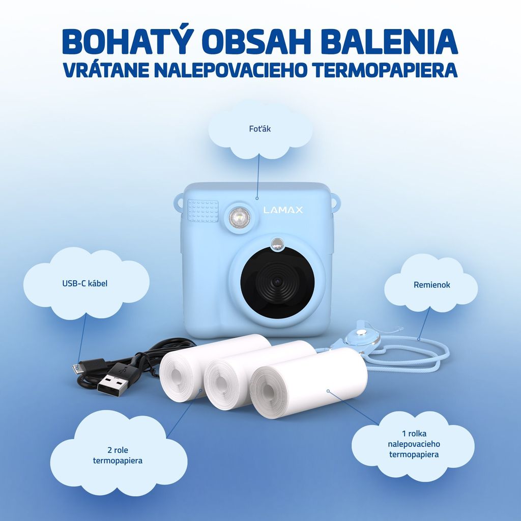 Dětská kamera LAMAX InstaKid1 Blue (LXKCMIK1NNNLA) Obrázok produktu 8