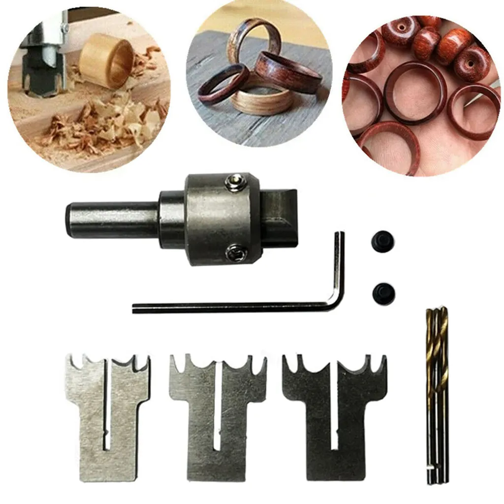 Kit créatif pour bagues en bois massif à sculpter soi-même - Loisirs Créatifs - 4
