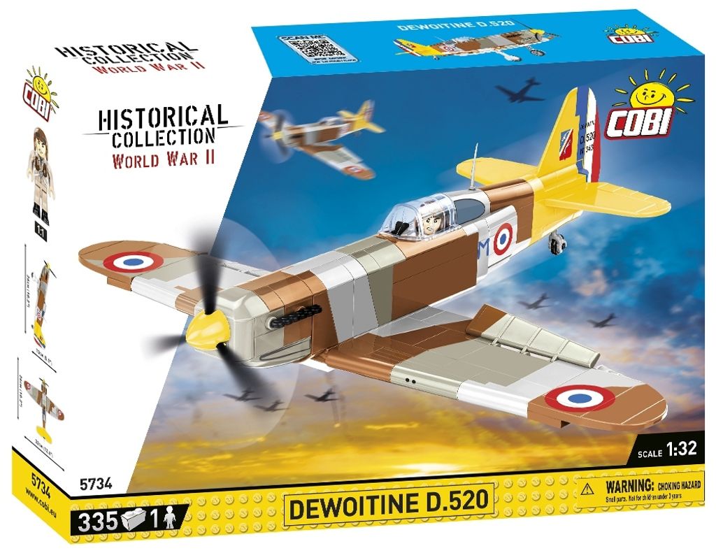 COBI 5734 II WW Dewoitine D.520, 1:32, 335 k, 1 f Image du produit 