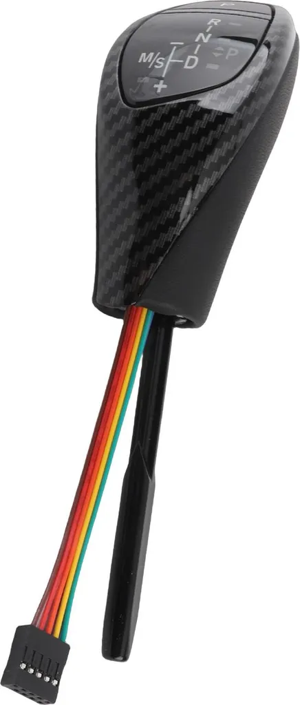 Pommeau LED carbone avec bouton Start rouge pour BMW Série 5 1997-2002