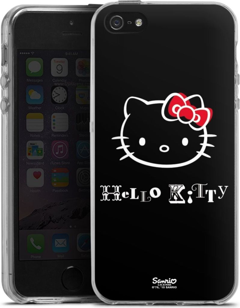 DeinDesign Handyhülle für Apple iPhone 5s Silikon Hülle Case Smartphone Schutzhülle Fanartikel Hello Kitty Kawaii