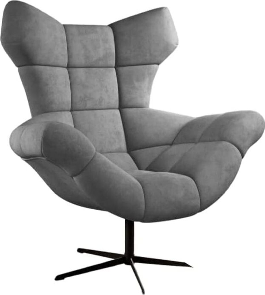 DomoHome | Ergonomischer Relax-sessel mit 360° Dreh-und Schaukelfunktion - Soft Lux-Schaumpolster Modernes Design für Wohnzimmer Schlafzimmer Bü...