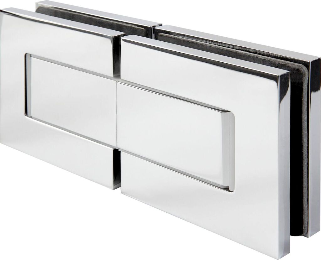 Dorma-Glas Duschtürband Morano S1 XL 180 Grad Glas-Glas Duschtürscharnier, Messnig glanzverchromt