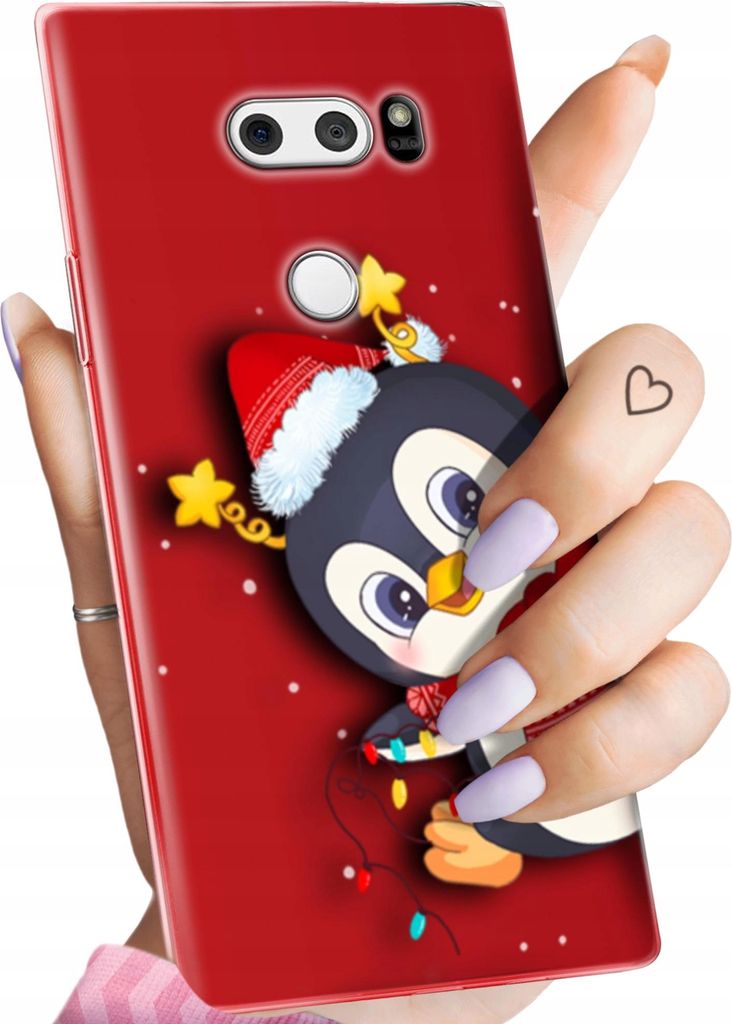 BEDRUCKTE HÜLLEN für LG V30 HANDYHÜLLEN HANDY SCHUTZ HÜLLE CASE SILIKON MUSTER WEIHNACHTEN SANTA CLAUS CHRISTMAS