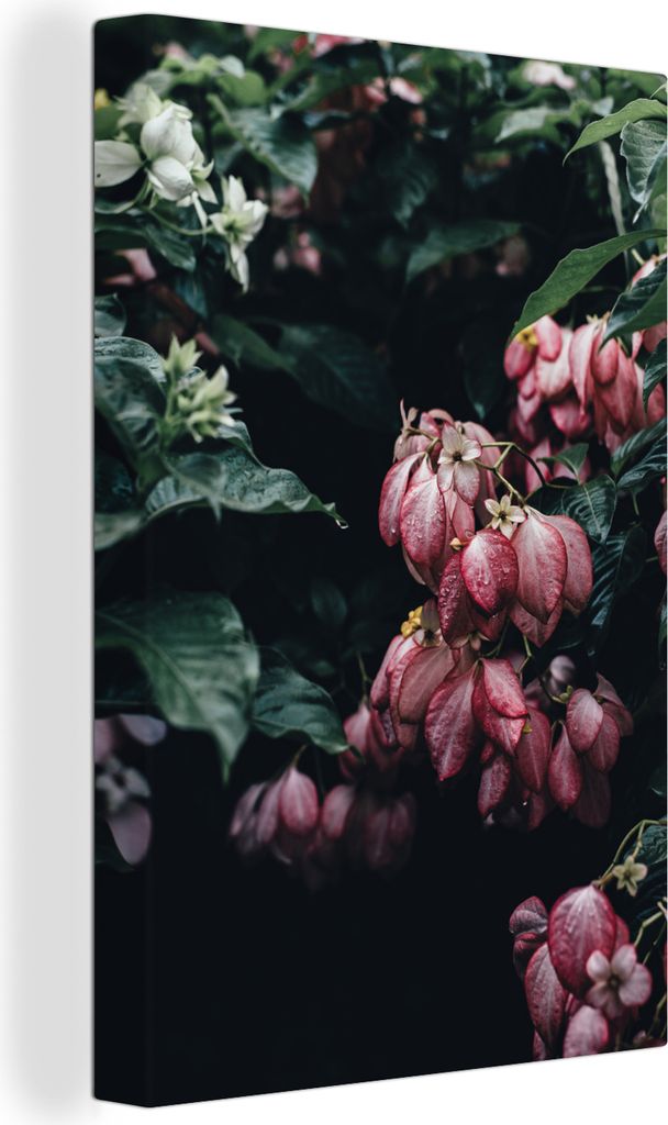 OneMillionCanvasses - Leinwandbilder - 90x140 cm, Blumen - Wasser - Rosa, Wandbilder Kunstdruck Wanddekoration - Wandschmucke - Schlafzimmer