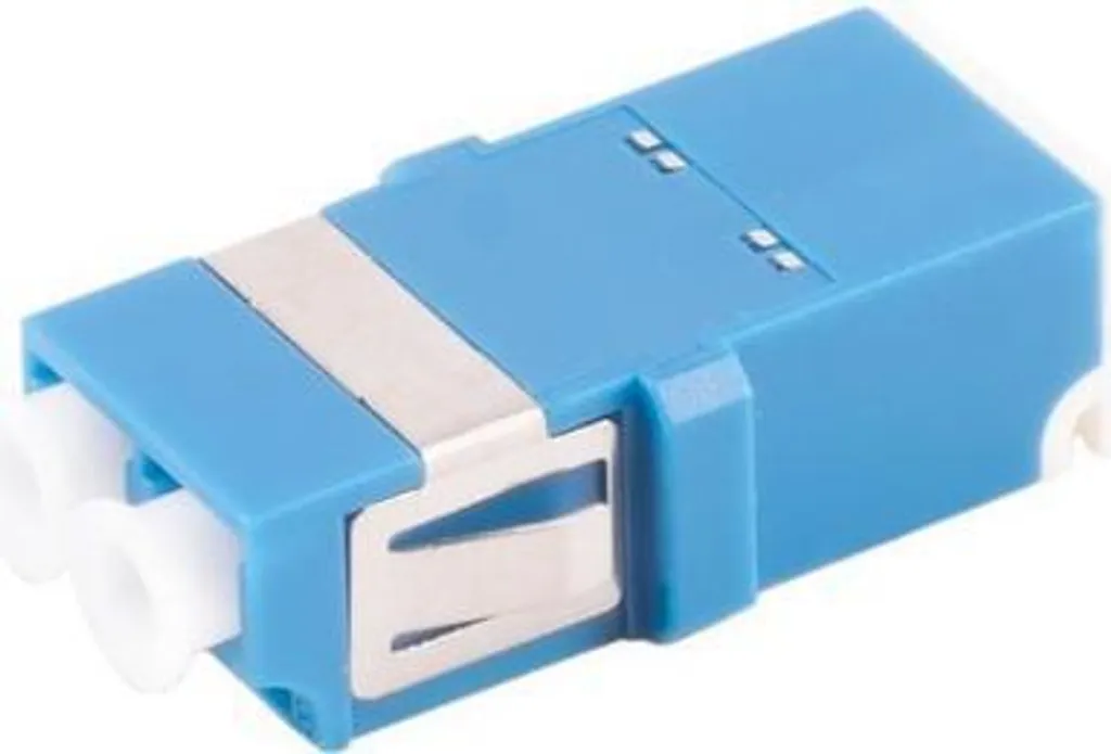 S/CONN Connecteur Fibre Optique LC-LC Duplex Bleu Shutter 07-60030