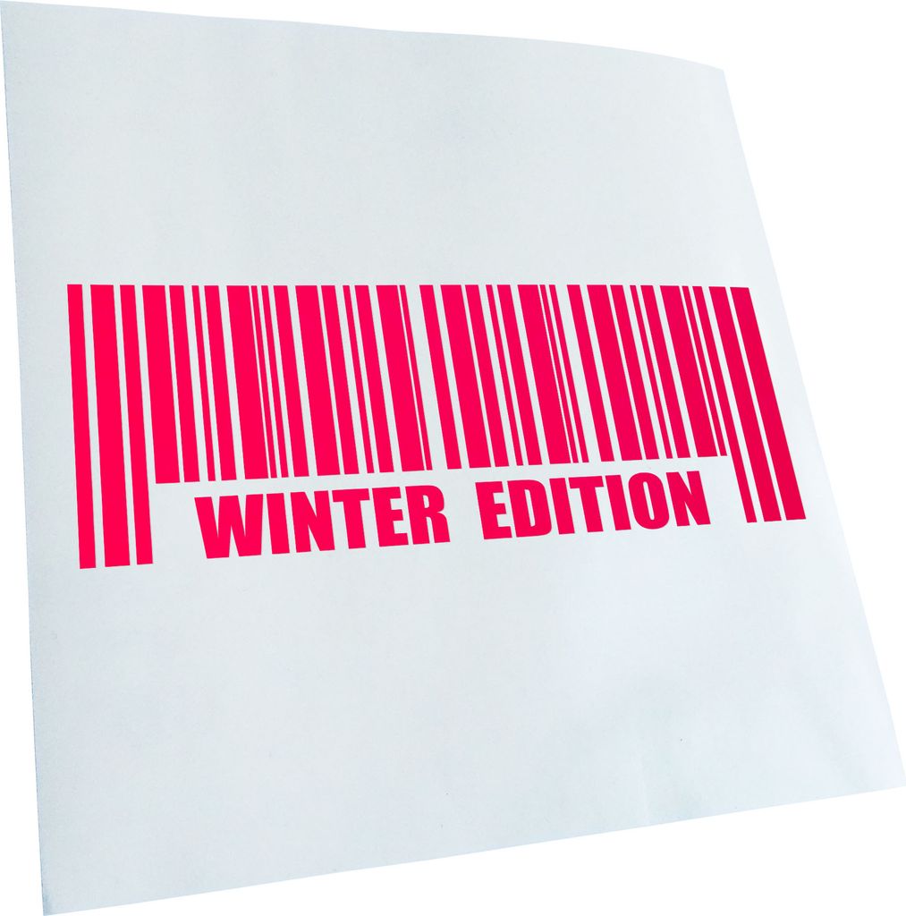 Kiwistar - Autoaufkleber - Winter Edition V2 - Neonpink - 30x11cm - Aufkleber für Auto, Laptop, Fahrrad, LKW, Motorrad mehrfarbig JDM Decal Racing