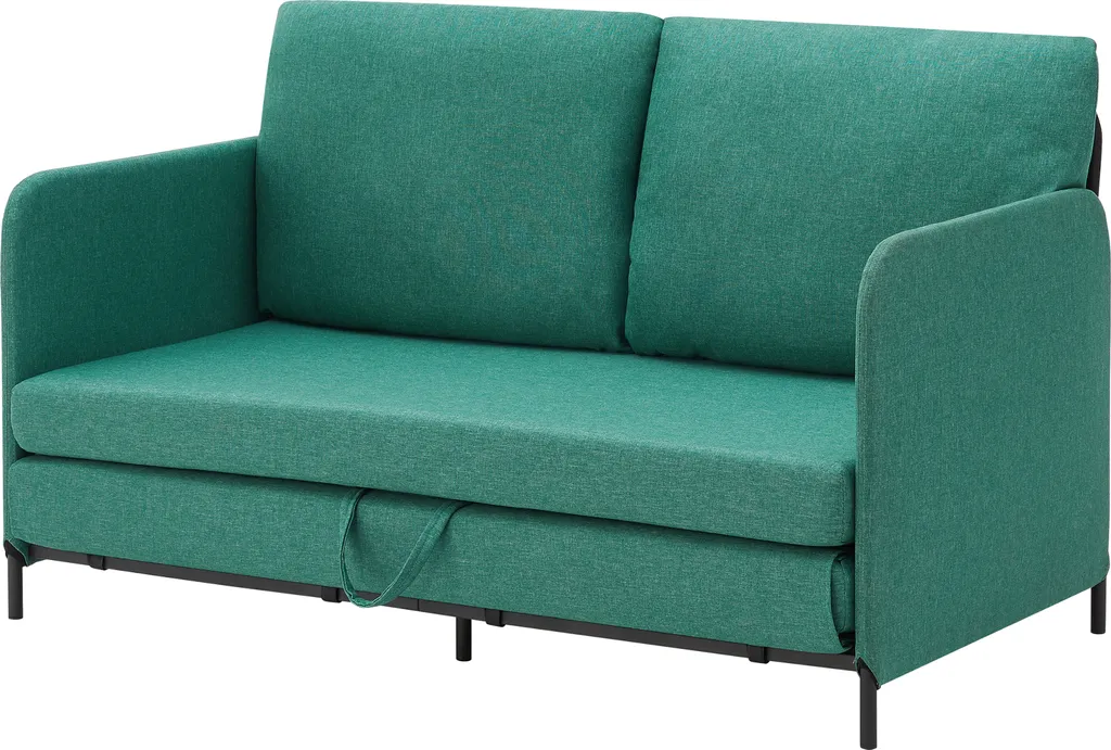 Petit canapé convertible Soini : gagnez de la place avec style en vert