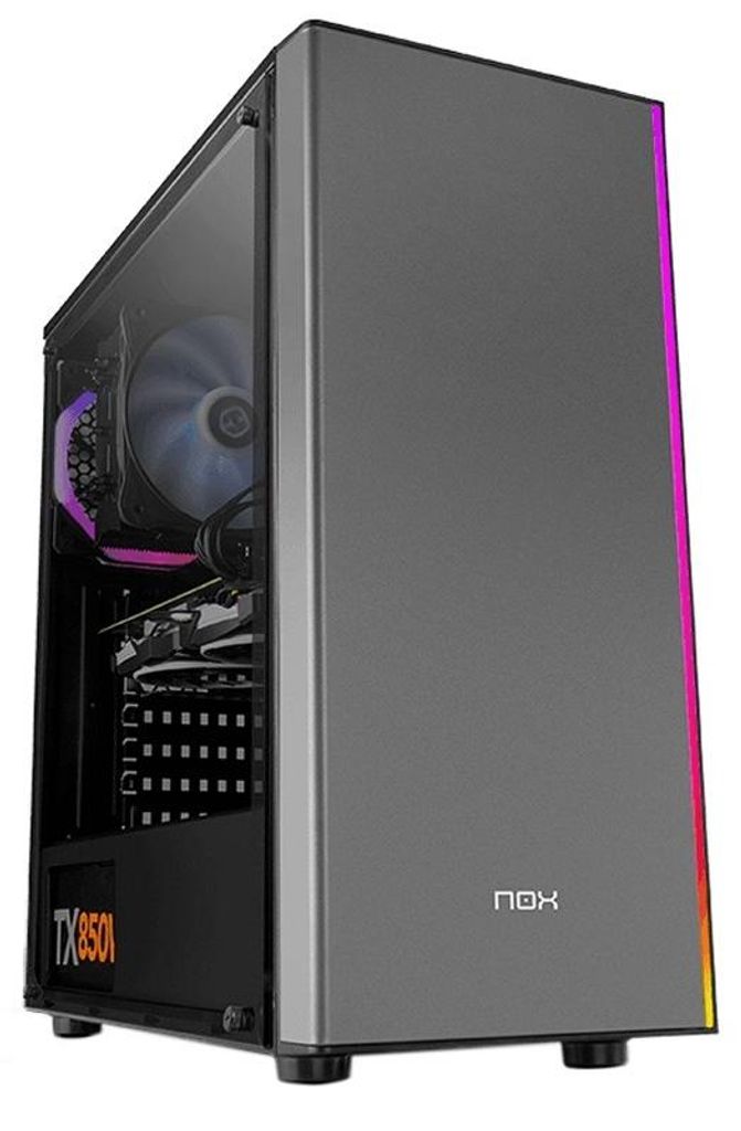 Gehäuse Semitour Mikro ATX / Mini ITX / ATX NOX Infinity Omega LED RGB Schwarz