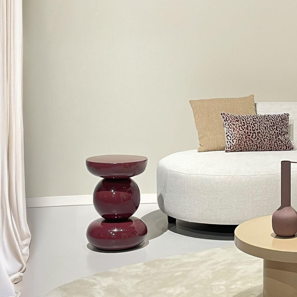Livingfurn Bijzettafel Brix Dex Maroon Productafbeelding 
