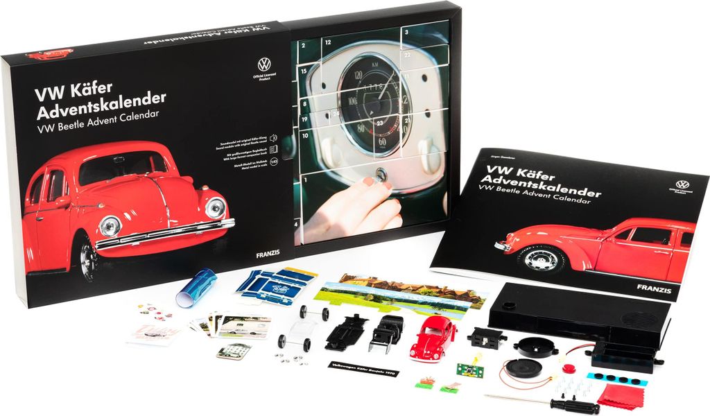 FRANZIS 55255 - VW Beetle Adventní kalendář červený, kovový Obrázek produktu 