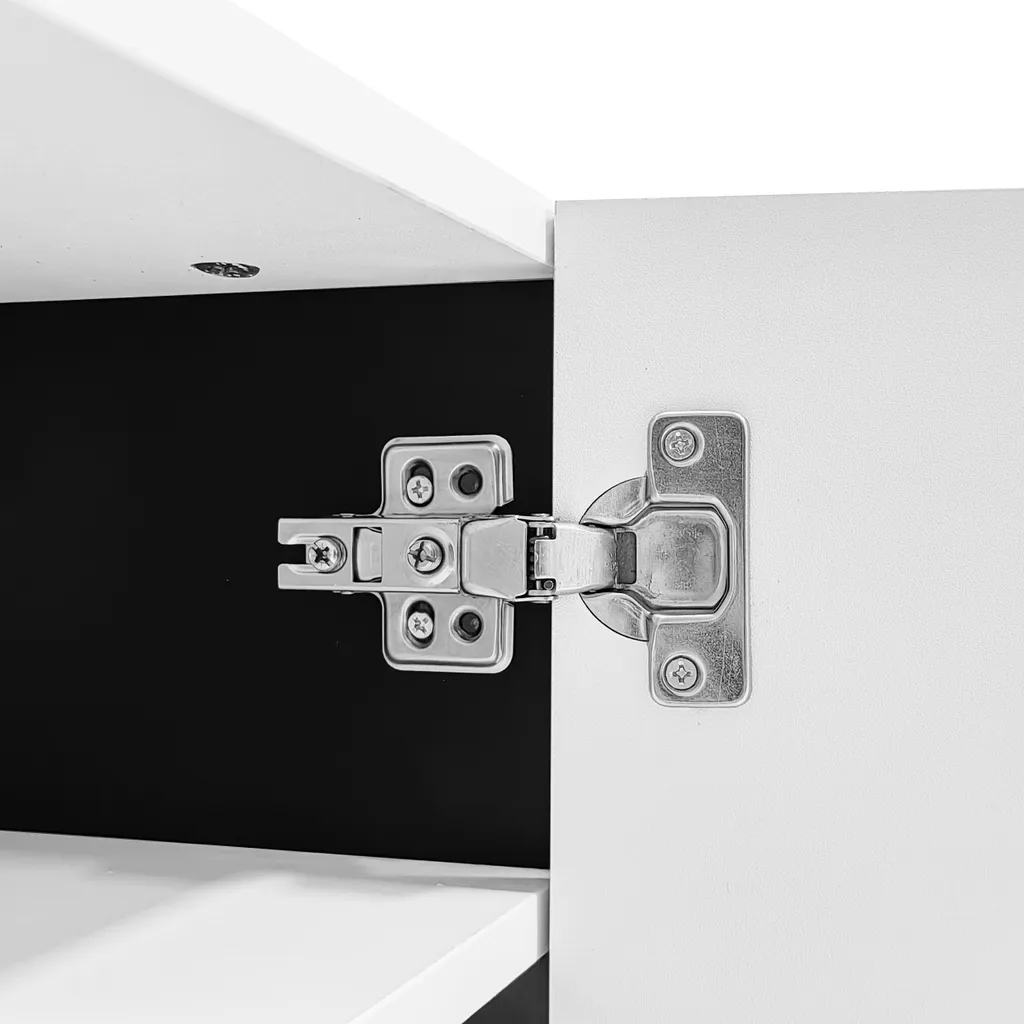 Grand Meuble TV 190 cm Abrihome pour Salon Familial - Rangement Complet - 8