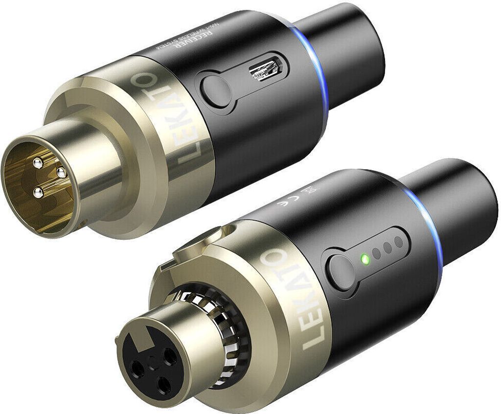 LEKATO Drahtlose Mikrofon Sender Empfänger 5,8 GHz Stecker Produktbild 