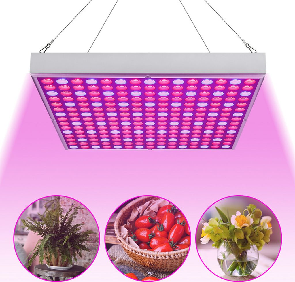 SWANEW Pflanzenlampe 15W LED Grow Light Pflanzenlicht 225 LEDs Rot Blau Licht Grow Lampe Vollspektrum Pflanzenleuchte für Zimmerpflanzen und Blume...