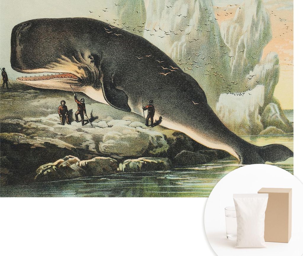 Fototapete - Wandbilder für Wohnzimmer - 104x70 cm - Dekorative Wandfolie - Modernes Design für Wanddekoration - Tapeten für Innenräume - Meere...