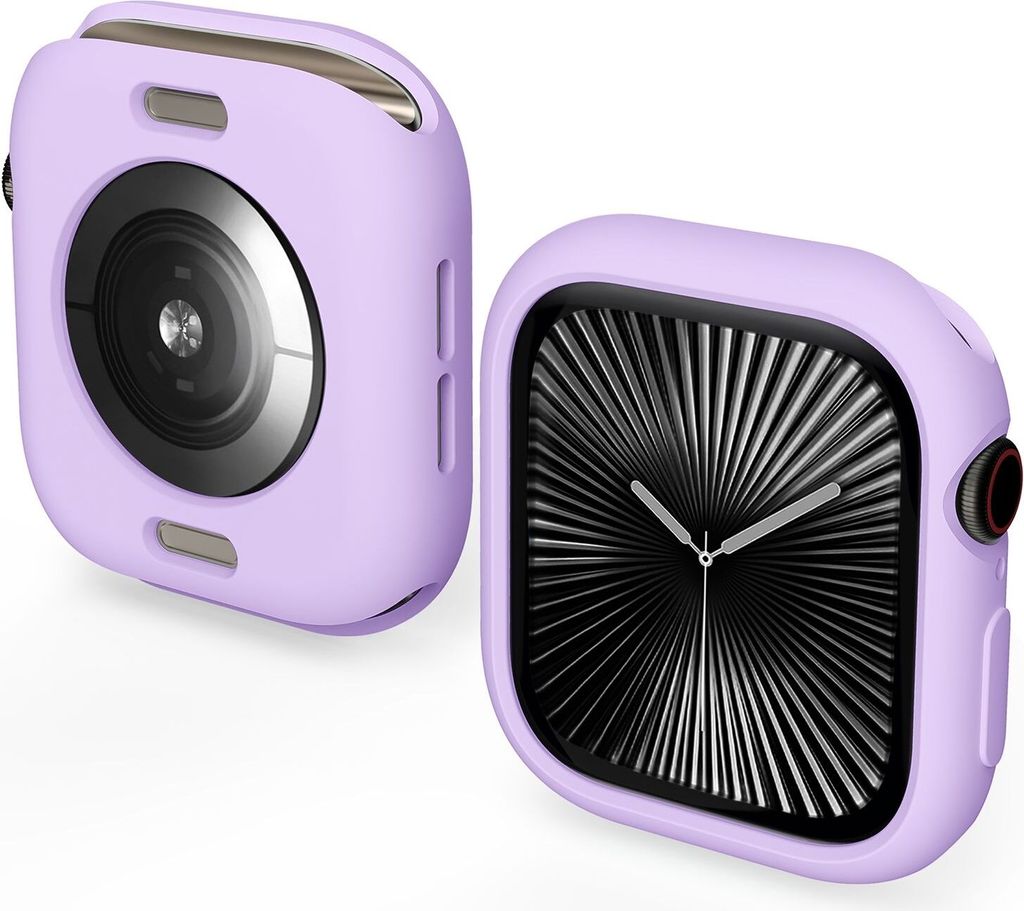Für Apple Watch Series 10 46mm Candy Design Smart Watch TPU Gehäuse Hülle Lila
