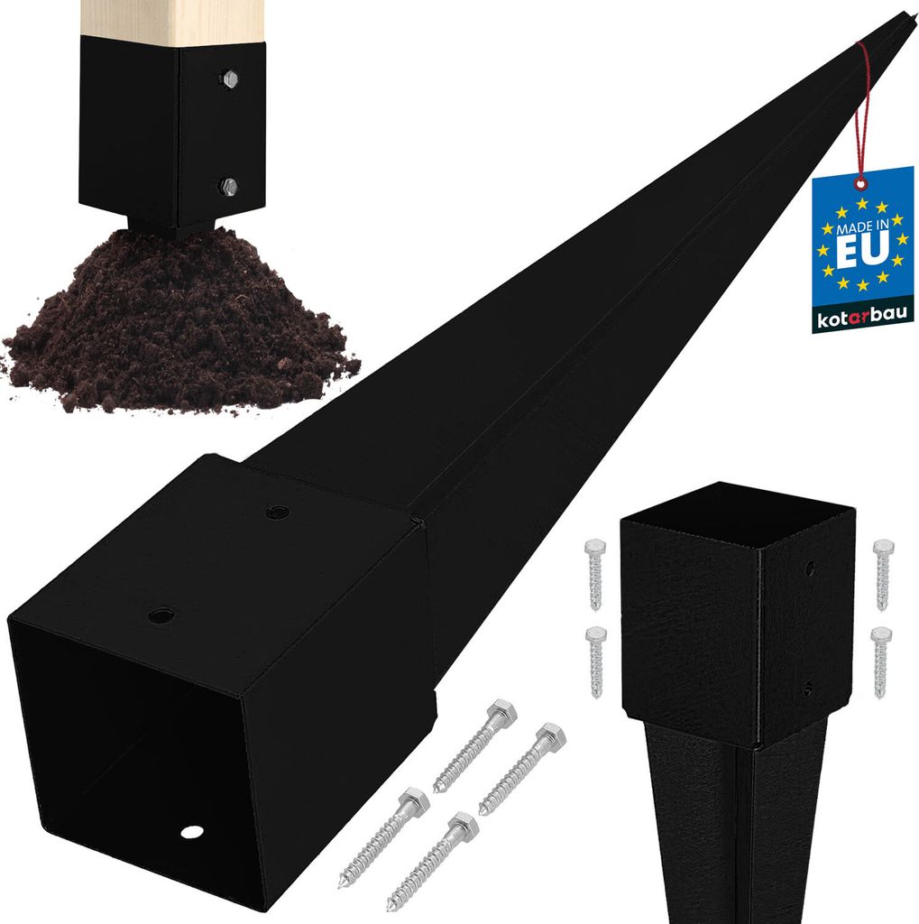 KOTARBAU® Pfostenträger zum Einschlagen 121x121x750mm Produktbild 