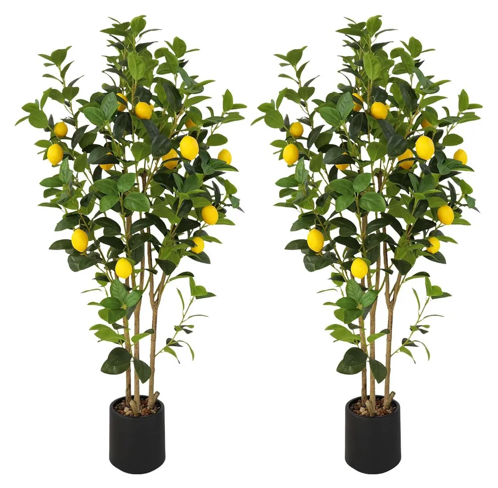 Plante artificielle fleurie 120 cm aspect réaliste pour déco intérieure