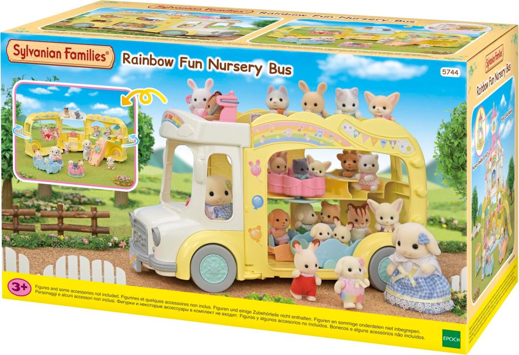 Sylvanian Families Duhový zábavný školkový autobus Obrázek produktu 