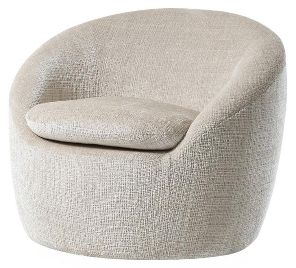riess-ambiente Drehbarer Design Sessel ALPINE beige Produktbild 