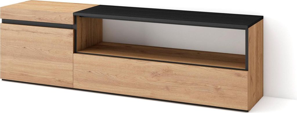 TV-Schrank, Lowboard, 150x35x45cm, Für TV-Geräte bis zu Produktbild 