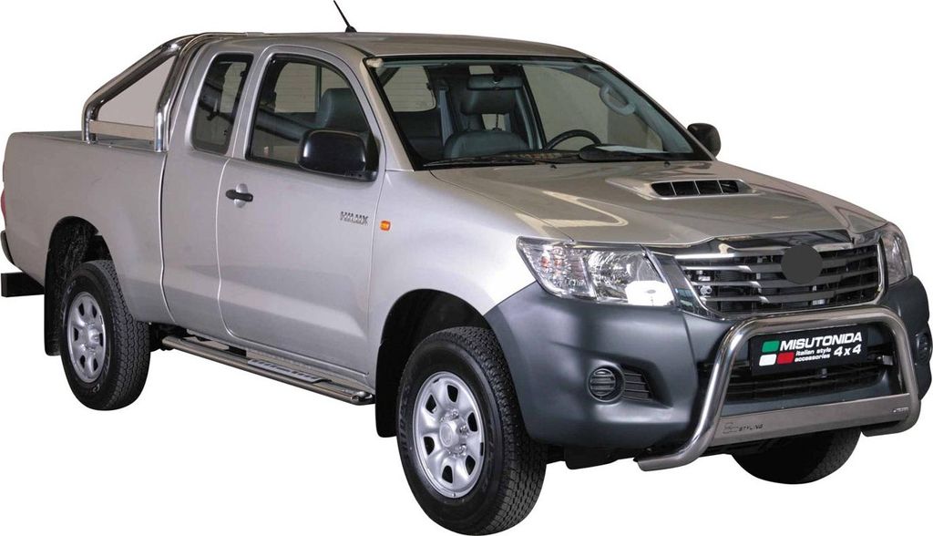 Frontbügel Frontschutzbügel für Toyota Hilux 2011-2015 ø63mm Stahl Silber Schutz