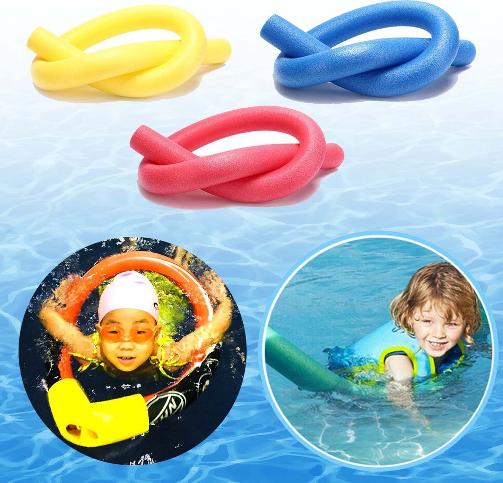 Schwimmschaumschlauch Einfarbig Starker Auftrieb Epe Schwimmrute Rohrnudel Für Schwimmbad-Rot