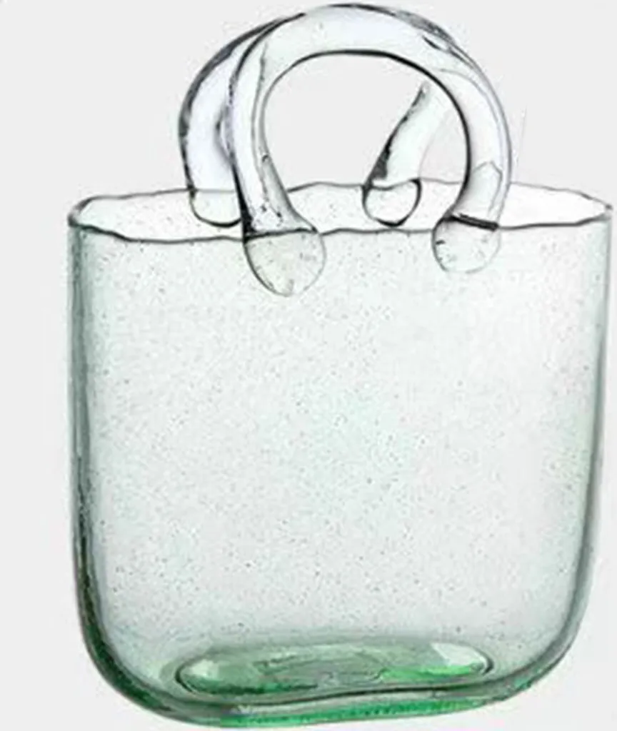 Vase décoratif en verre vert pour cadeau d'anniversaire ou Saint-Valentin