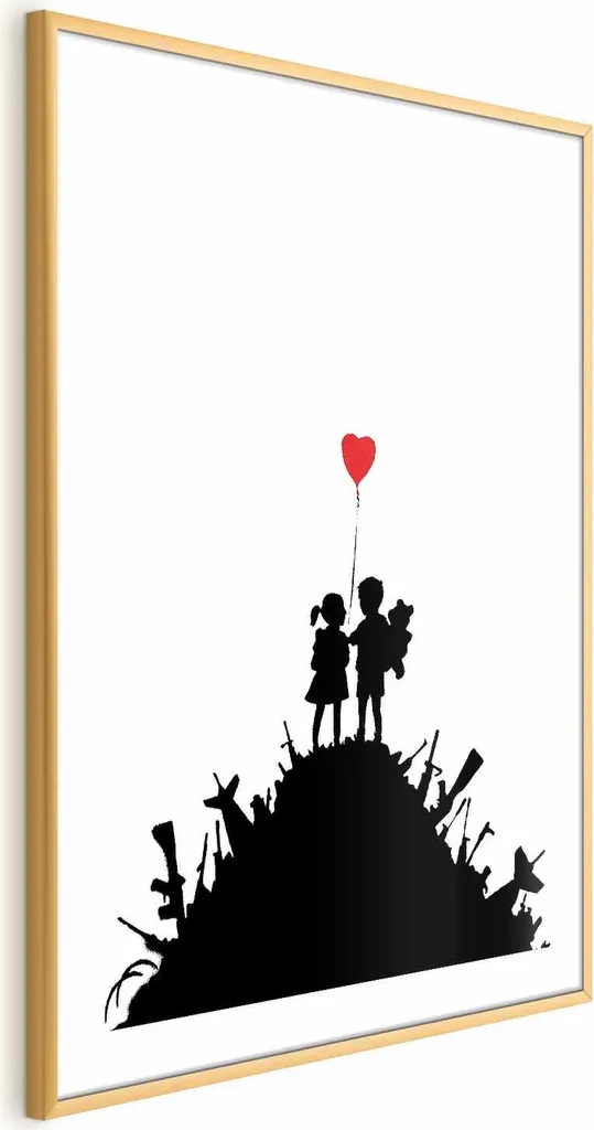 Poster Battaglia 40x60 cm con Cornice Dorata | Quadro Storico Militare