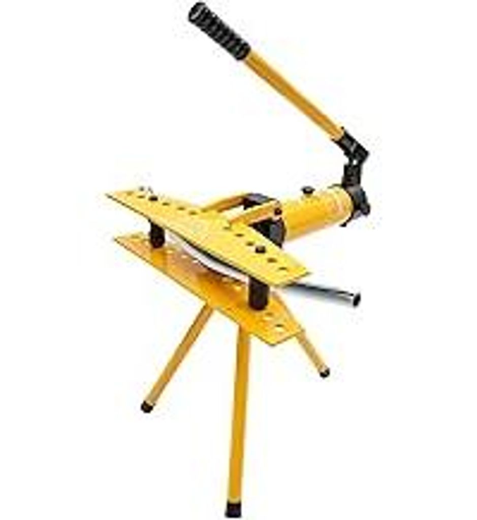 Rohrbiegegerät Hydraulisch 10T Rohrbieger mit Stativ & 6 Matrizen Manuell Rohrbiegemaschine Hydraulik Biegemaschine Max. Biegewinkel 90° Max. Hub...