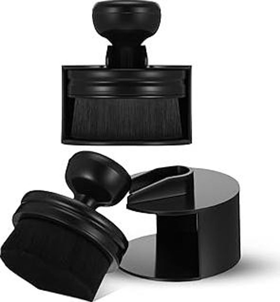 2 Stück Reifenglanz Applikator Bürste, Premium Detailing Pinsel Tire Dressing Applicator Reifenbürste mit Ständer für Autoreifen Lüftungsschl...