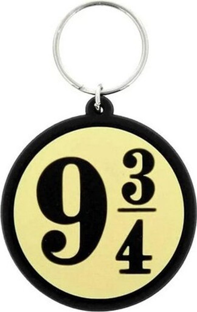 Harry Potter - "Nine And Three Quarters" Schlüsselanhänger BS3827 (Einheitsgröße) (Cremefarbe/Schwarz)