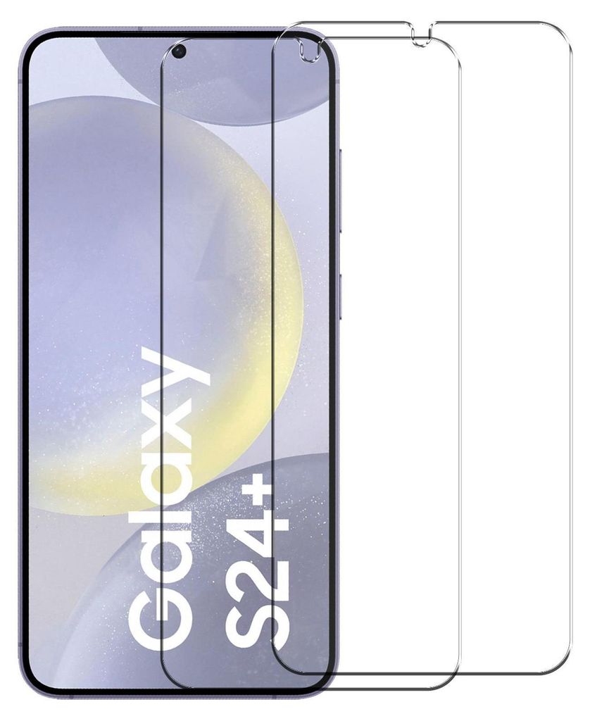 2x Schutzfolie für Samsung Galaxy S24 Plus Handyfolie Panzer Schutz Glas Folie Displayschutz