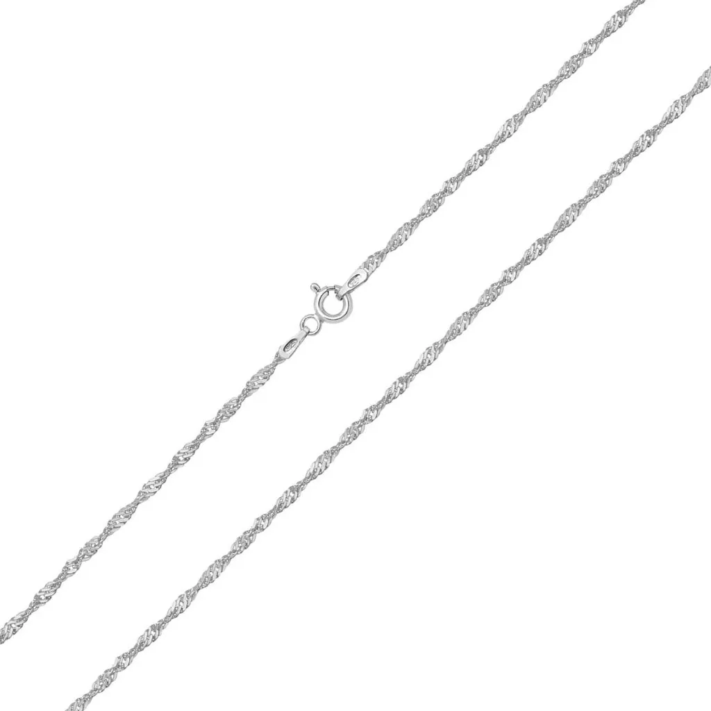 Chaine Singapour Argent 925 Femme 61cm Anti-Ternissement et Robuste