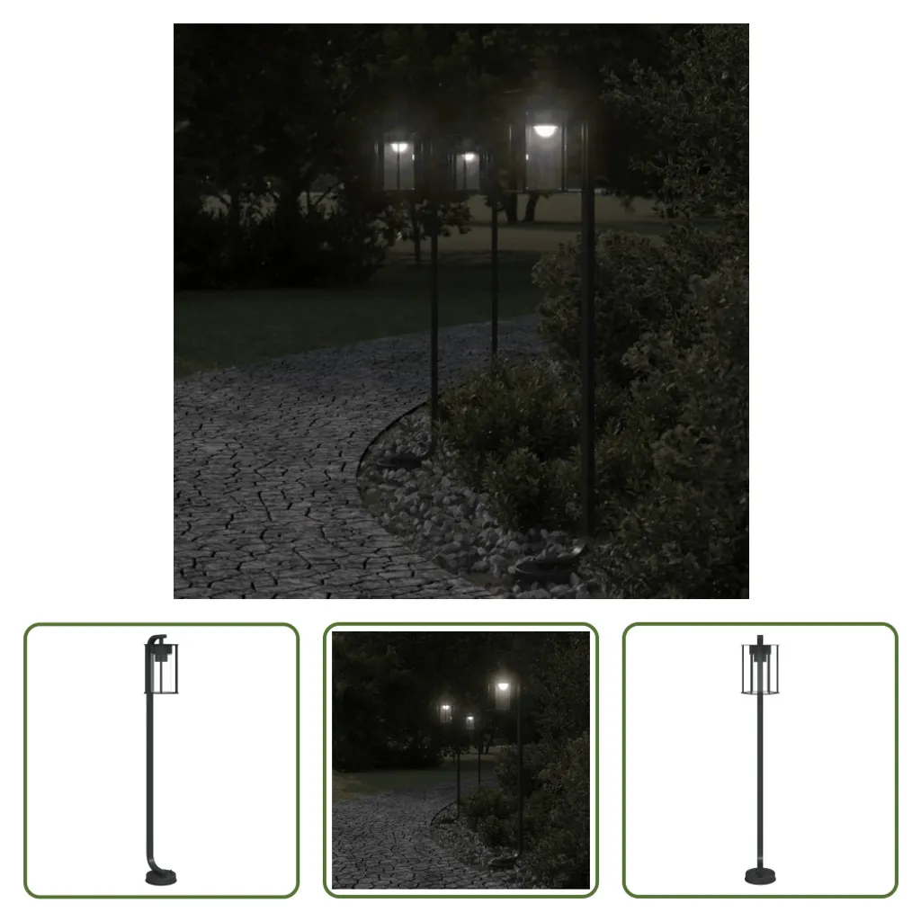 Offerta Sentiero Luminoso 100cm Acciaio Nero | Qualità The Living Store