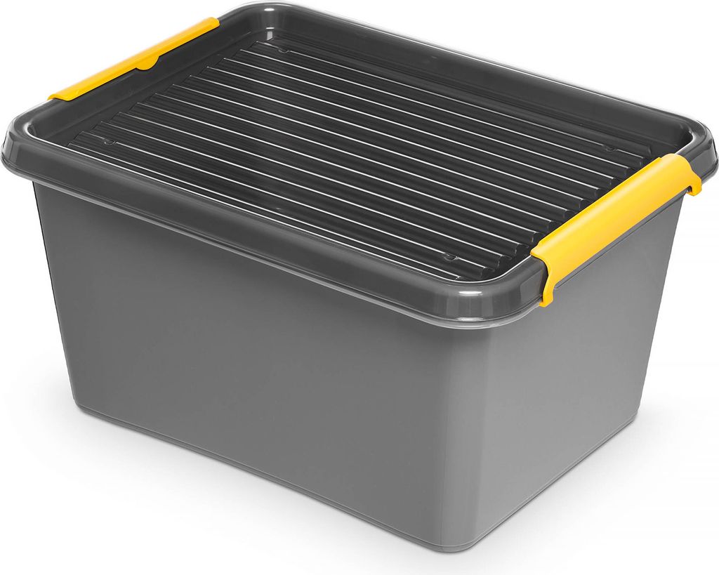 Plastový Úložný Box Kontajner S Vekom Škatuľa Pre Garáž Obrázok produktu 