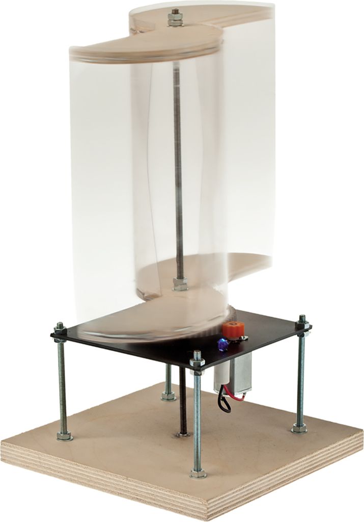 Savonius Rotor Windgenerator Bausatz