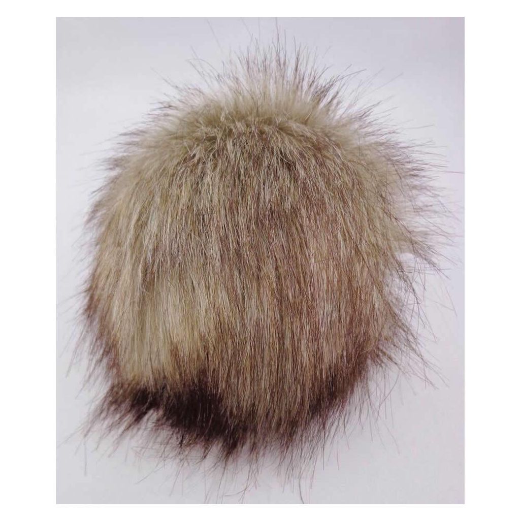 Pro Lana Kunstfell Pompon mit Druckknopf 20cm 401 beige Produktbild 