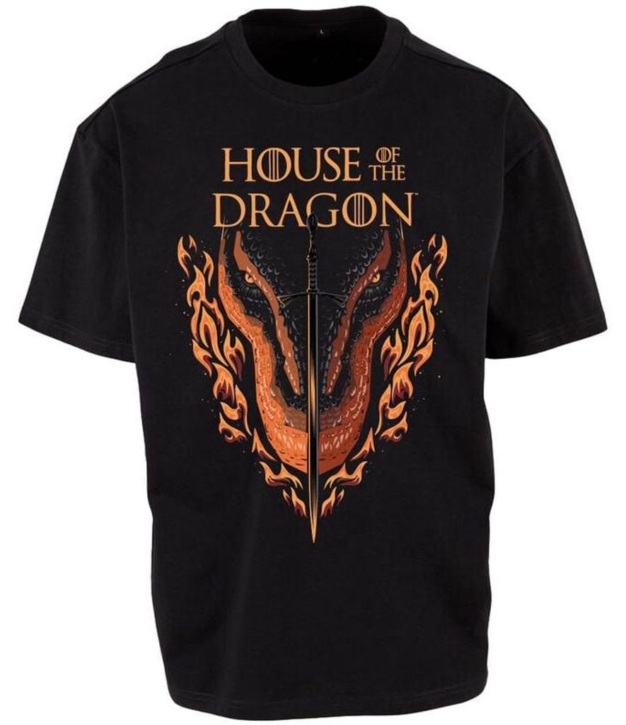 Game Of Thrones T-Shirt Uni House of the Dragon - Sword And Dragon Head schwarz XL